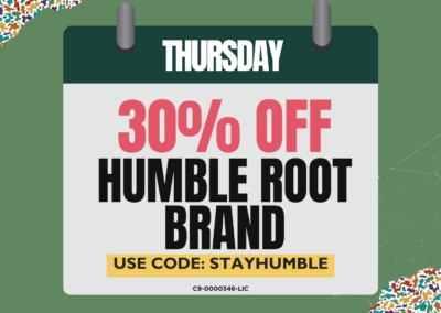 Thursday: 30% off Humble Root
