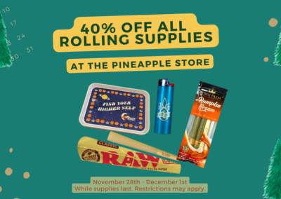 Cyber Monday: 40% off Rolling Supplies