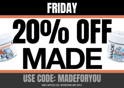 20% off MADE