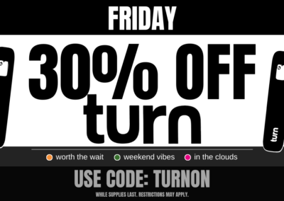 30% off Turn