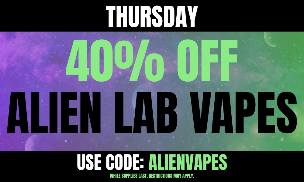 Thursday: 40% off Alien Labs Vapes picture